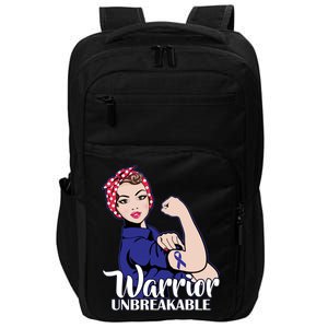 Colon Cancer Unbreakable Warrior Impact Tech Backpack