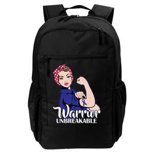 Colon Cancer Unbreakable Warrior Daily Commute Backpack