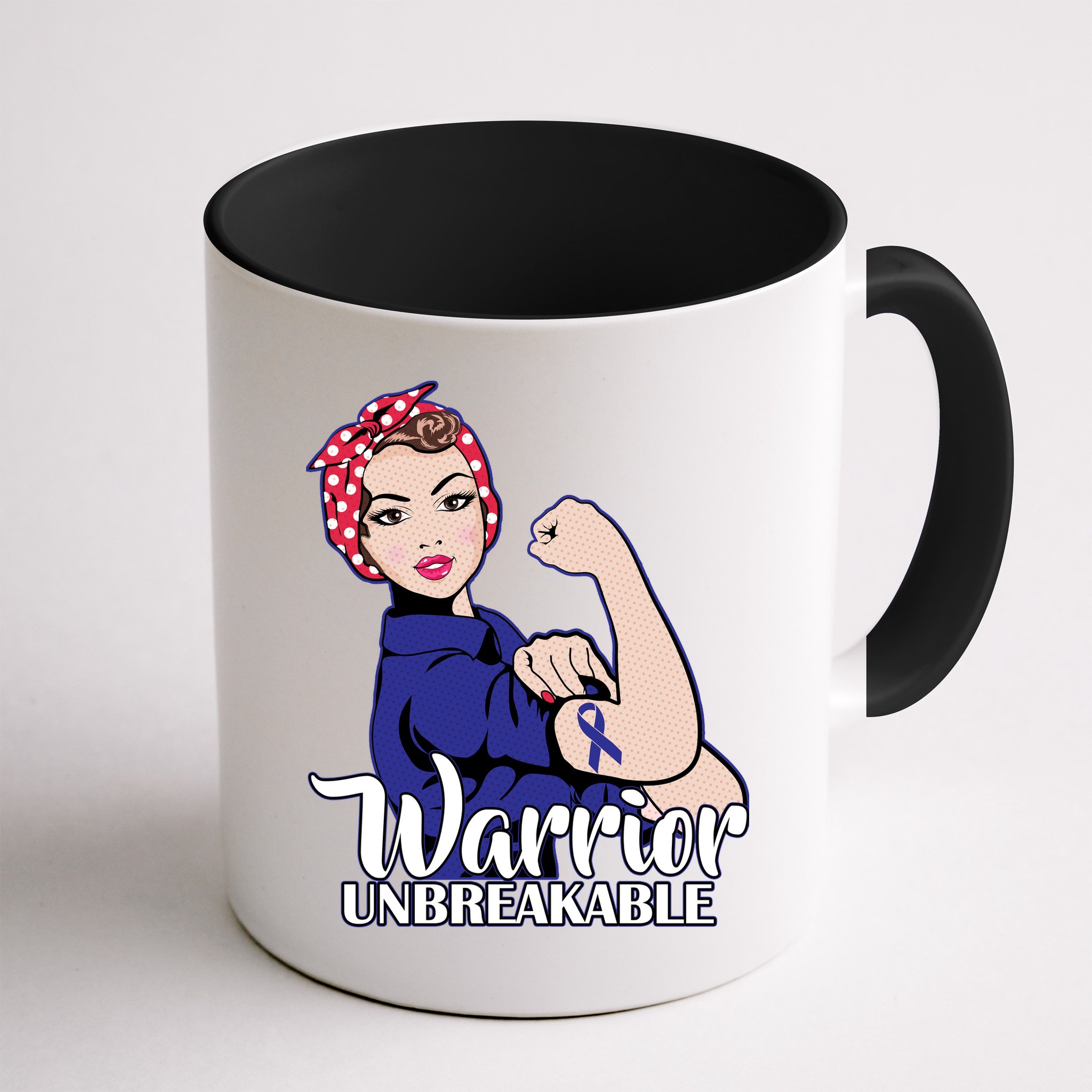 Colon Cancer Unbreakable Warrior Mug