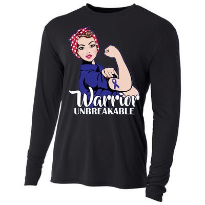 Colon Cancer Unbreakable Warrior Cooling Performance Long Sleeve Crew