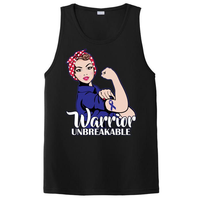 Colon Cancer Unbreakable Warrior PosiCharge Competitor Tank