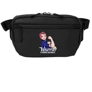 Colon Cancer Unbreakable Warrior Crossbody Pack