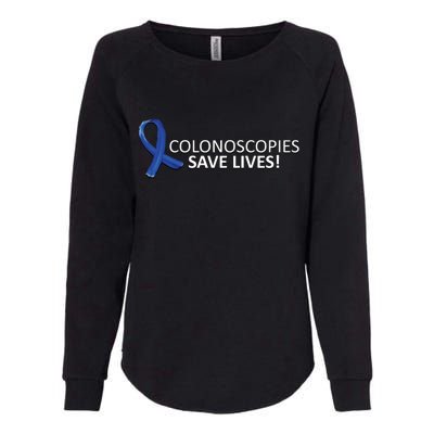 Colonoscopies Save Lives Colon Cancer Awareness Womens California Wash Sweatshirt