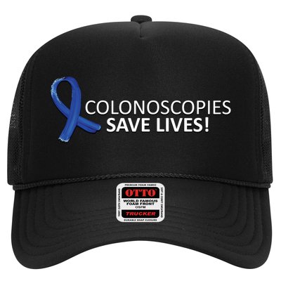 Colonoscopies Save Lives Colon Cancer Awareness Trucker Hat