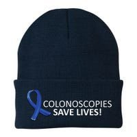 Colonoscopies Save Lives Colon Cancer Awareness Knit Cap Winter Beanie