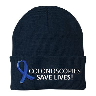 Colonoscopies Save Lives Colon Cancer Awareness Knit Cap Winter Beanie