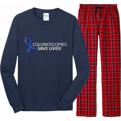 Colonoscopies Save Lives Colon Cancer Awareness Long Sleeve Pajama Set