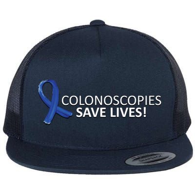 Colonoscopies Save Lives Colon Cancer Awareness Flatbill Hat
