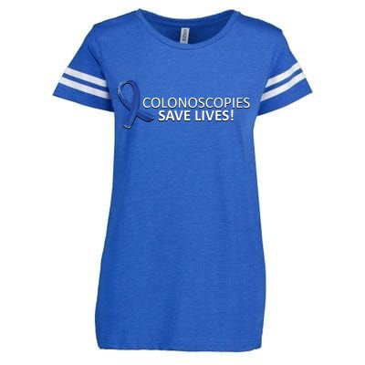 Colonoscopies Save Lives Colon Cancer Awareness Enza Ladies Jersey Football T-Shirt