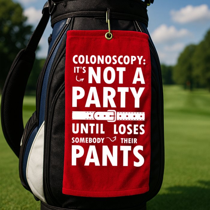 Colonoscopy Its Not A Party Until Somebody Loses Golf Towel