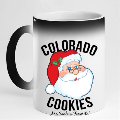 Colorado Cookies Are Santa's Favorite 11oz Black Color Changing Mug