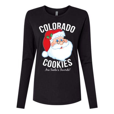 Colorado Cookies Are Santa's Favorite Womens Cotton Relaxed Long Sleeve T-Shirt