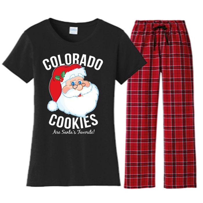 Colorado Cookies Are Santa's Favorite Women's Flannel Pajama Set