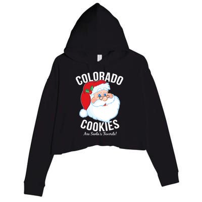 Colorado Cookies Are Santa's Favorite Crop Fleece Hoodie