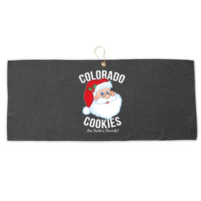 Colorado Cookies Are Santa's Favorite Large Microfiber Waffle Golf Towel