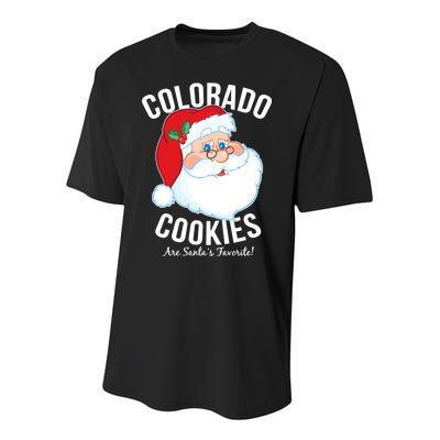 Colorado Cookies Are Santa's Favorite Youth Performance Sprint T-Shirt