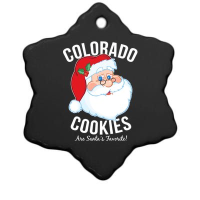 Colorado Cookies Are Santa's Favorite Ceramic Star Ornament