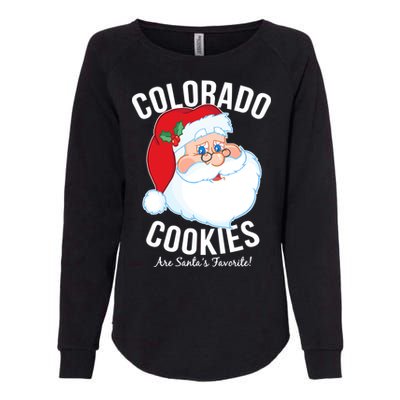 Colorado Cookies Are Santa's Favorite Womens California Wash Sweatshirt