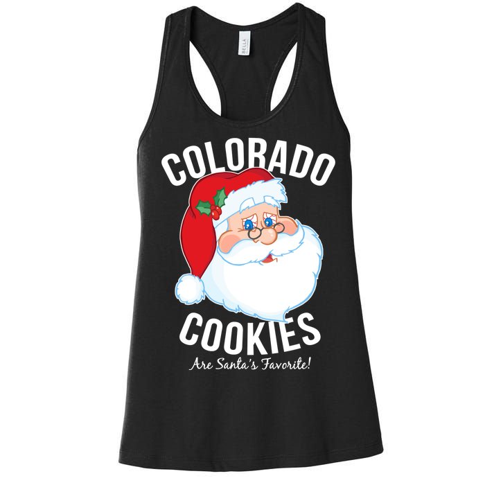 Colorado Cookies Are Santa's Favorite Women's Racerback Tank