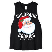 Colorado Cookies Are Santa's Favorite Women's Racerback Cropped Tank