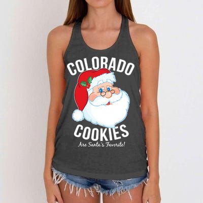 Colorado Cookies Are Santa's Favorite Women's Knotted Racerback Tank