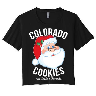 Colorado Cookies Are Santa's Favorite Women's Crop Top Tee