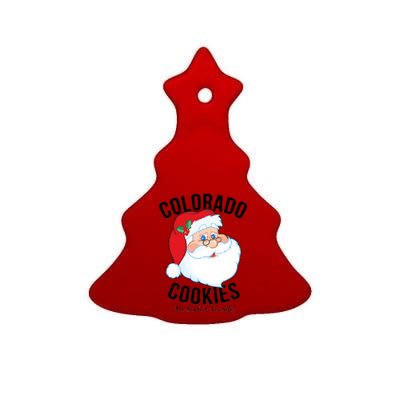 Colorado Cookies Are Santa's Favorite Ceramic Tree Ornament