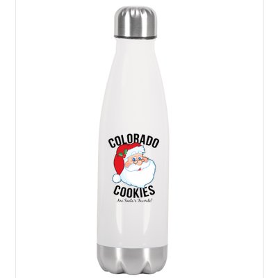 Colorado Cookies Are Santa's Favorite Stainless Steel Insulated Water Bottle