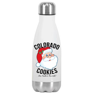 Colorado Cookies Are Santa's Favorite Stainless Steel Insulated Water Bottle