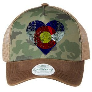 Colorado Flag Heart Legacy Tie Dye Trucker Hat