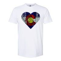 Colorado Flag Heart Softstyle CVC T-Shirt