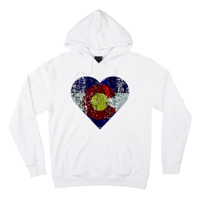 Colorado Flag Heart Hoodie