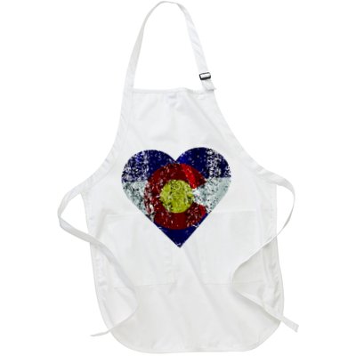 Colorado Flag Heart Apron