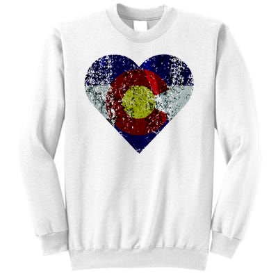 Colorado Flag Heart Sweatshirt