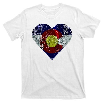 Colorado Flag Heart T-Shirt