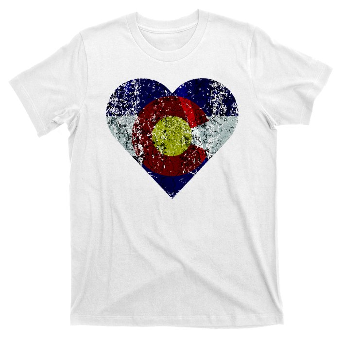 Colorado Flag Heart T-Shirt