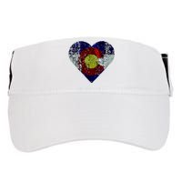 Colorado Flag Heart Adult Drive Performance Visor