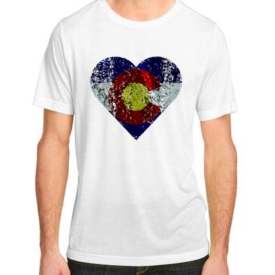 Colorado Flag Heart Adult ChromaSoft Performance T-Shirt