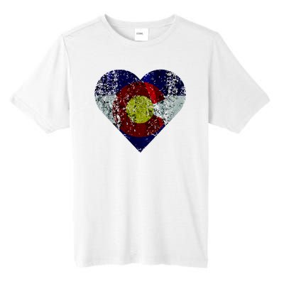 Colorado Flag Heart Tall Fusion ChromaSoft Performance T-Shirt