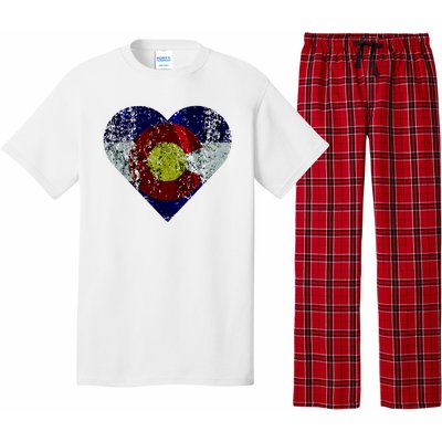 Colorado Flag Heart Pajama Set