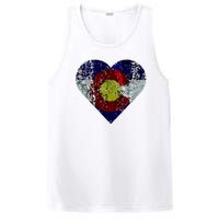 Colorado Flag Heart PosiCharge Competitor Tank