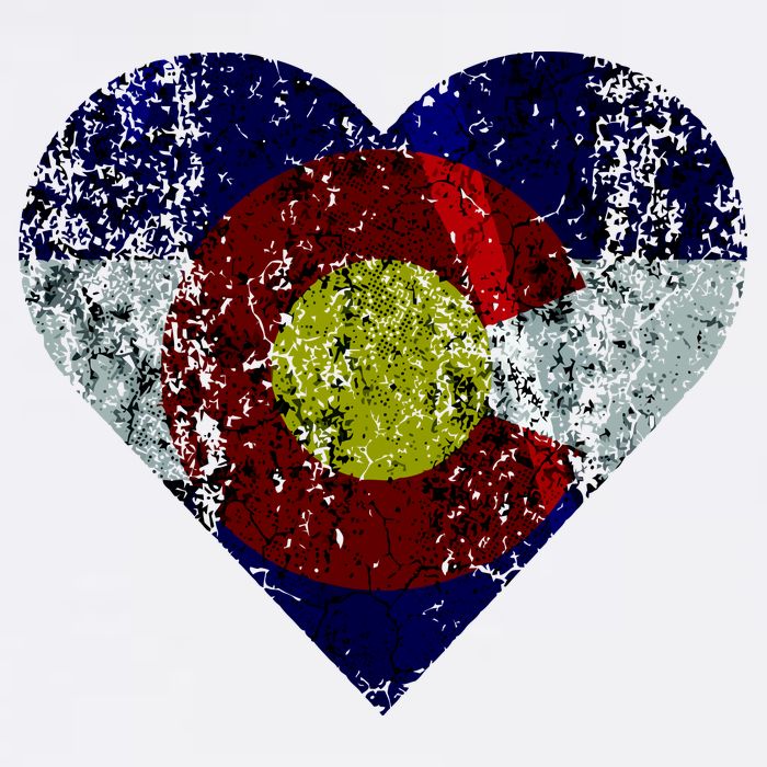 Colorado Flag Heart Toddler T-Shirt
