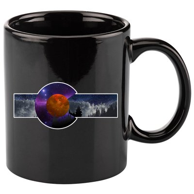 Colorado Flag Retro Mountains Wilderness 11oz C Handle Ceramic Mug