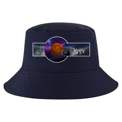 Colorado Flag Retro Mountains Wilderness Cool Comfort Performance Bucket Hat