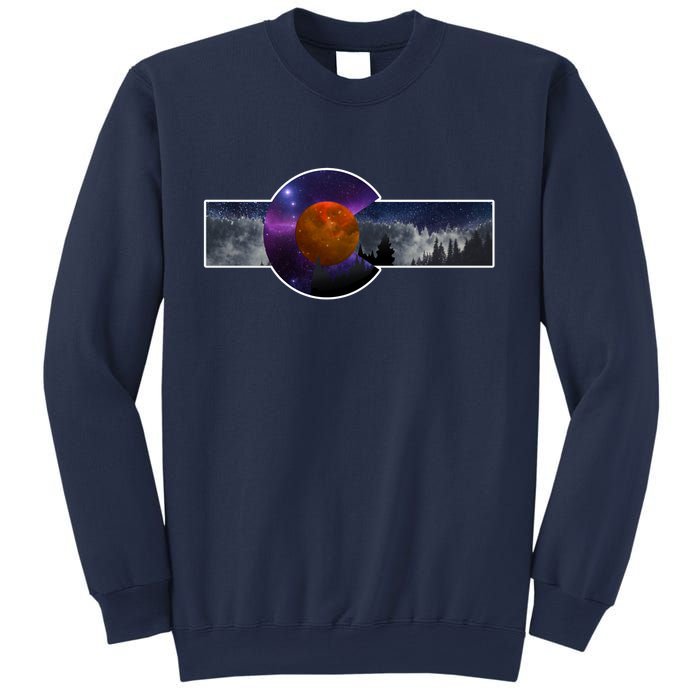 Colorado Flag Retro Mountains Wilderness Sweatshirt