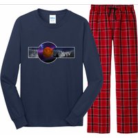 Colorado Flag Retro Mountains Wilderness Long Sleeve Pajama Set