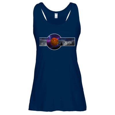 Colorado Flag Retro Mountains Wilderness Ladies Essential Flowy Tank