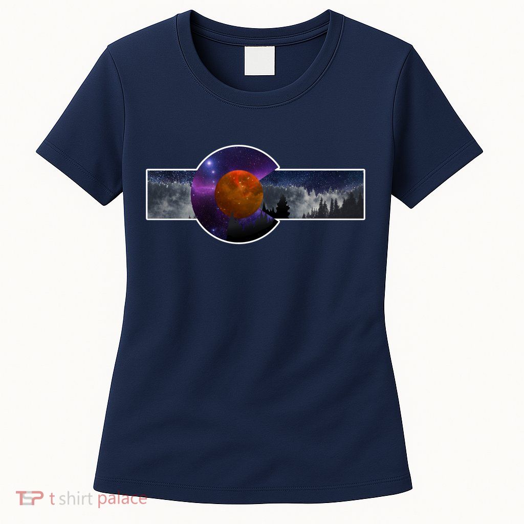 Colorado Flag Retro Mountains Wilderness Women's T-Shirt