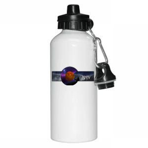 Colorado Flag Retro Mountains Wilderness Aluminum Water Bottle