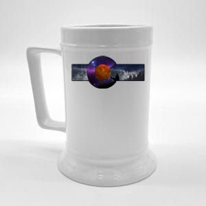 Colorado Flag Retro Mountains Wilderness Beer Stein